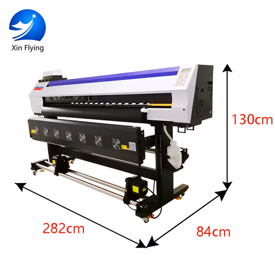Impresora de sublimación digital con cabezales de impresión Ep I3200 de 1,8 m para impresión textil por transferencia de calor venta directa de fábrica