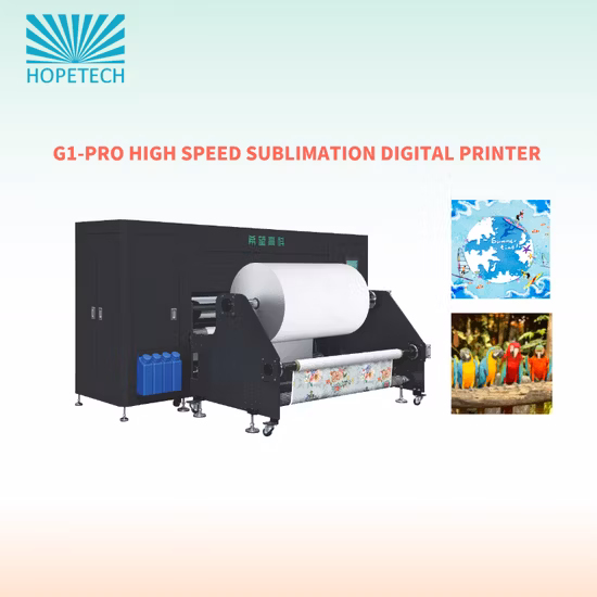Impresora textil por sublimación digital con 12 cabezales de impresión Kyocera
